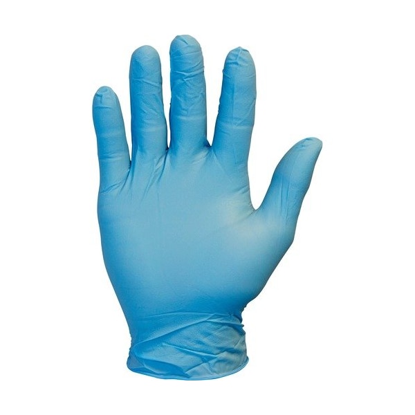 Safety Zone GNPR-1M, Disposable Gloves, 3.7 mil, Nitrile, Powder-Free, M, 100 PK, Blue SZNGNPRMD1M - main